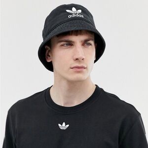 🖤 Adidas Originals Black Bucket Hat | Cotton | Unisex